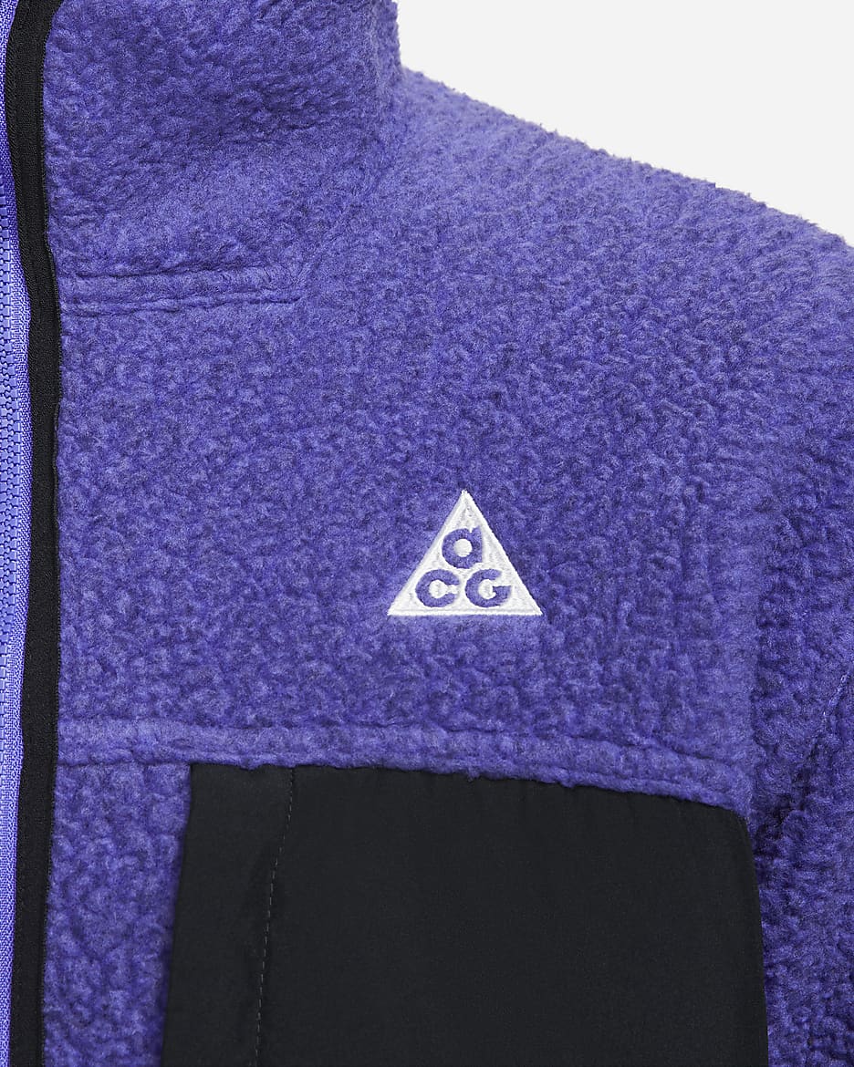 Nike ACG "Arctic Wolf" Men's Full-Zip Top - Persian Violet/Black/Summit White