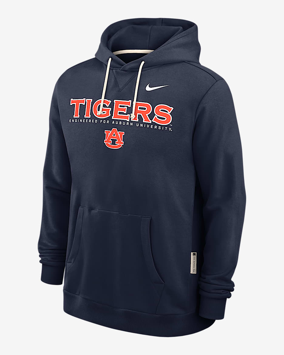 Auburn Sideline Men's Nike Dri-FIT College Pullover Hoodie - Navy