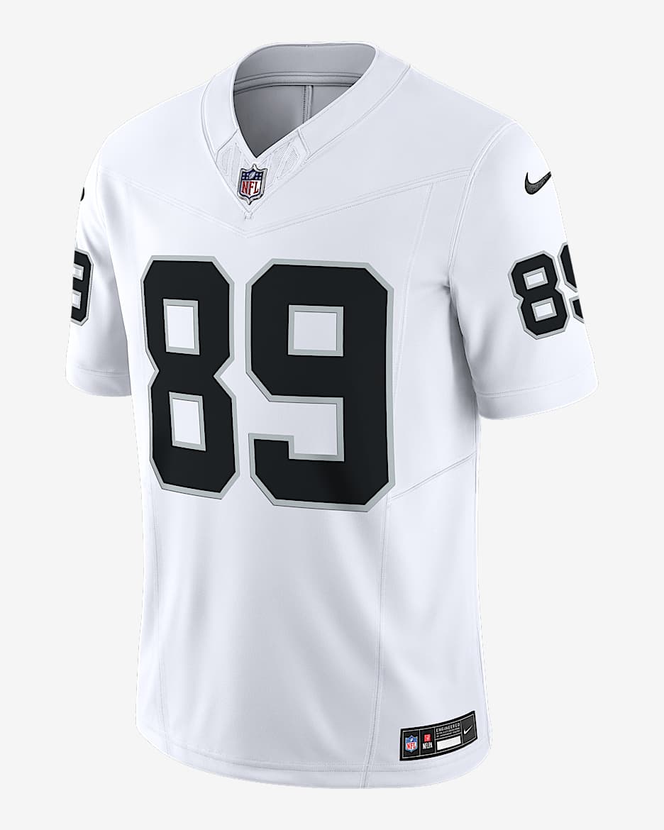 Jersey Nike Dri-FIT de la NFL Limited para hombre Brock Bowers Las Vegas Raiders - Blanco