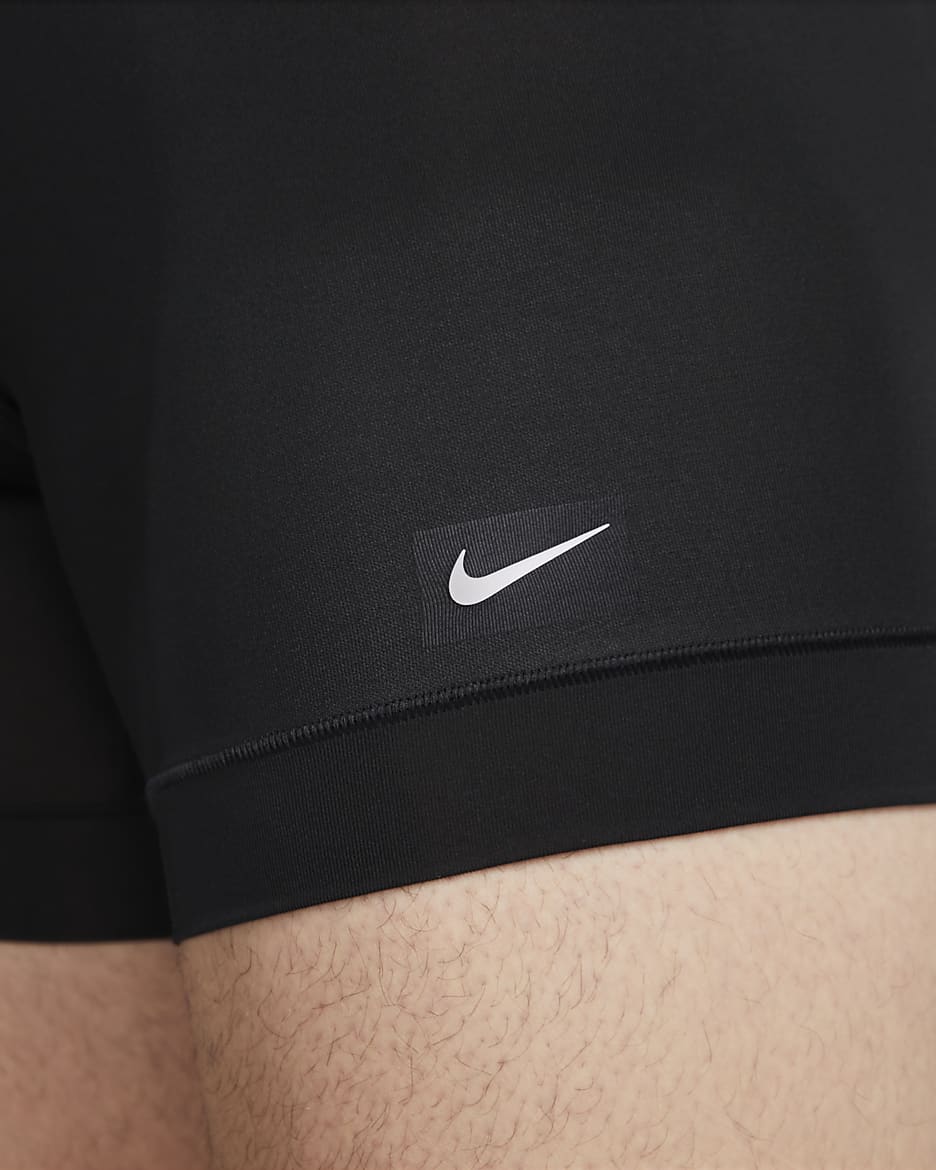 Ropa interior para hombre Nike Dri-FIT Ultra-Stretch Micro (paquete de 3) - Negro