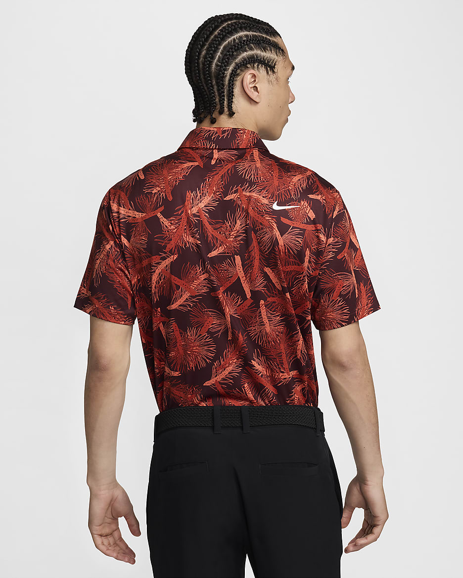 Polo de golf Dri-FIT Nike Tour pour homme - Dragon Red/Blanc