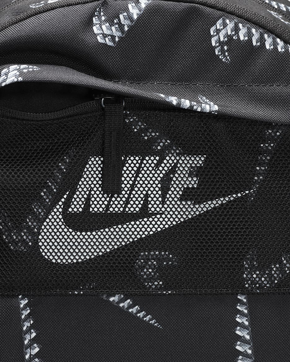 Nike Backpack (21L) - Black/Black/White