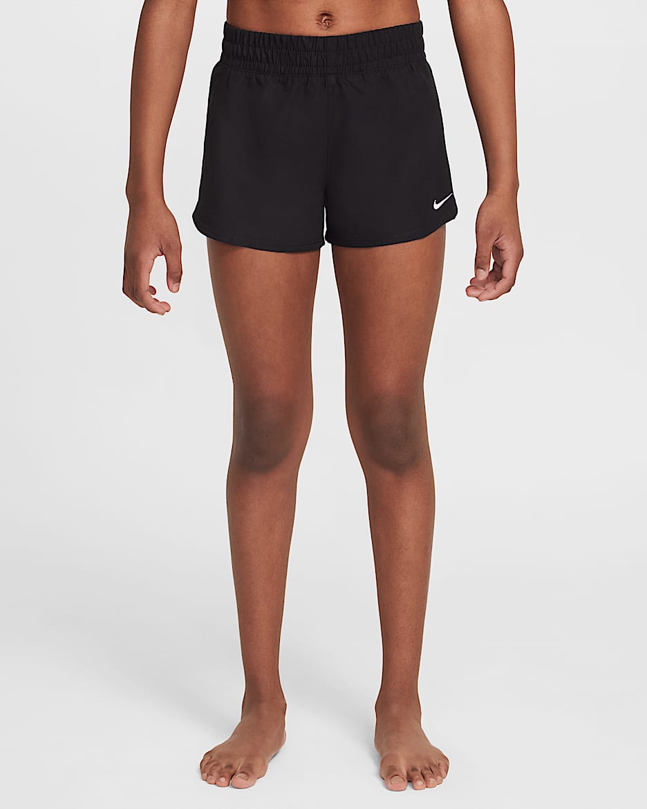 Shorts de vóleibol de 8 cm para niña talla grande Nike Swim - Negro
