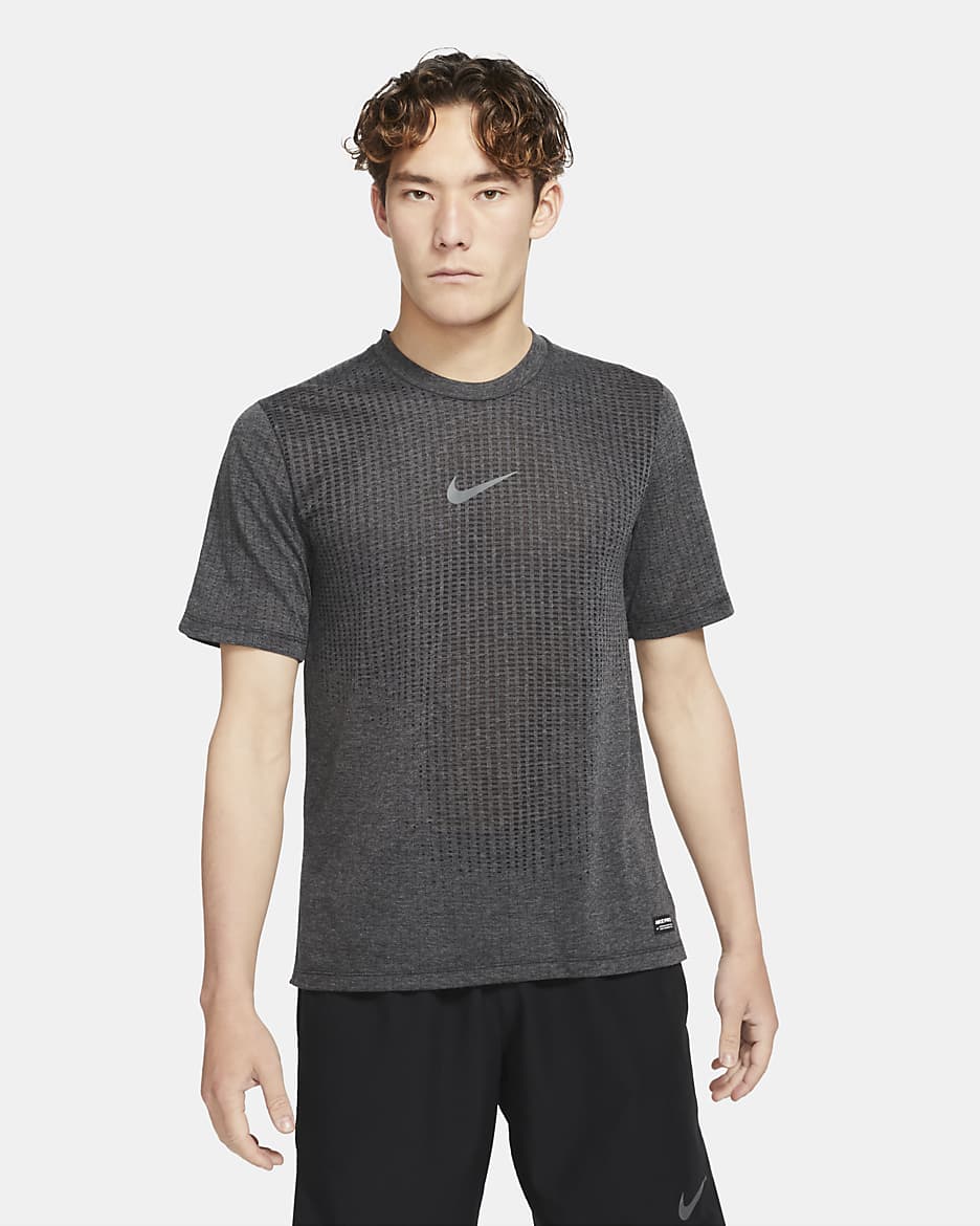 Nike Pro Dri-FIT ADV Men's Short-Sleeve Top - Black/Iron Grey