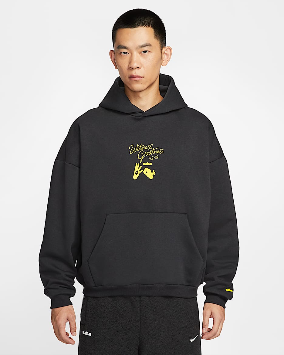 LeBron Standard Issue 'Uncharted' Men's Therma-FIT Basketball Hoodie - Black