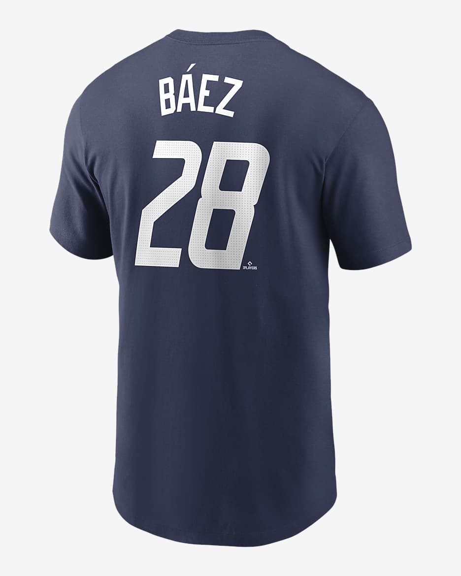 Javier Báez Detroit Tigers City Connect Fuse Men's Nike MLB T-Shirt - Navy