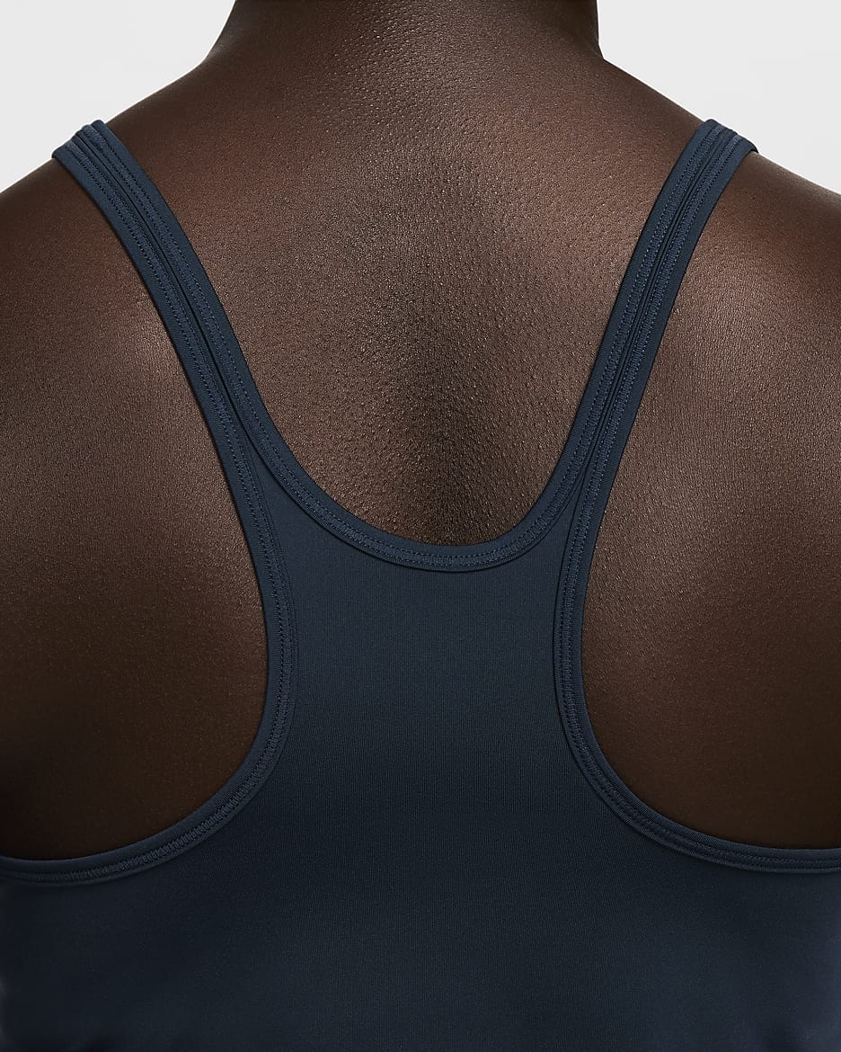 Nike One Classic Women's Dri-FIT Strappy Tank Top - Armoury Navy/Black