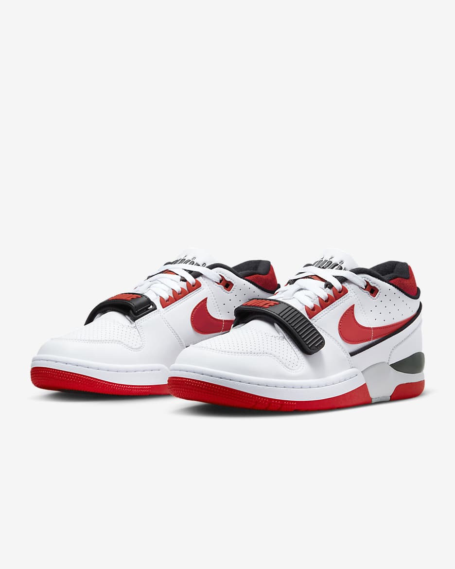 Sapatilhas Nike Air Alpha Force 88 x Billie para homem - Branco/Cinzento Neutral/Vermelho Fire