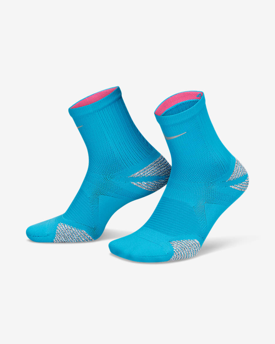 Nike Racing Ankle Socks - Laser Blue/Hyper Pink