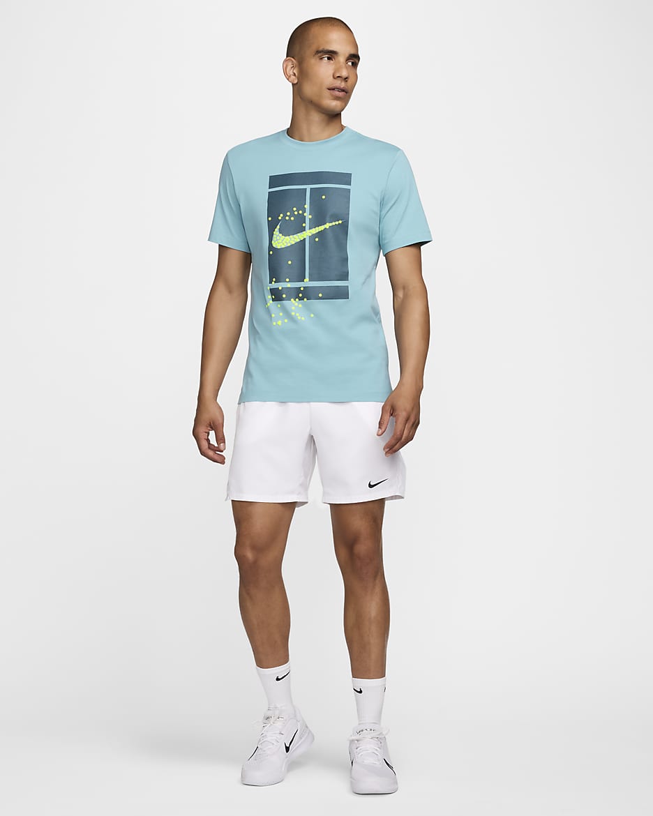 Playera de tenis para hombre NikeCourt - Denim turquesa