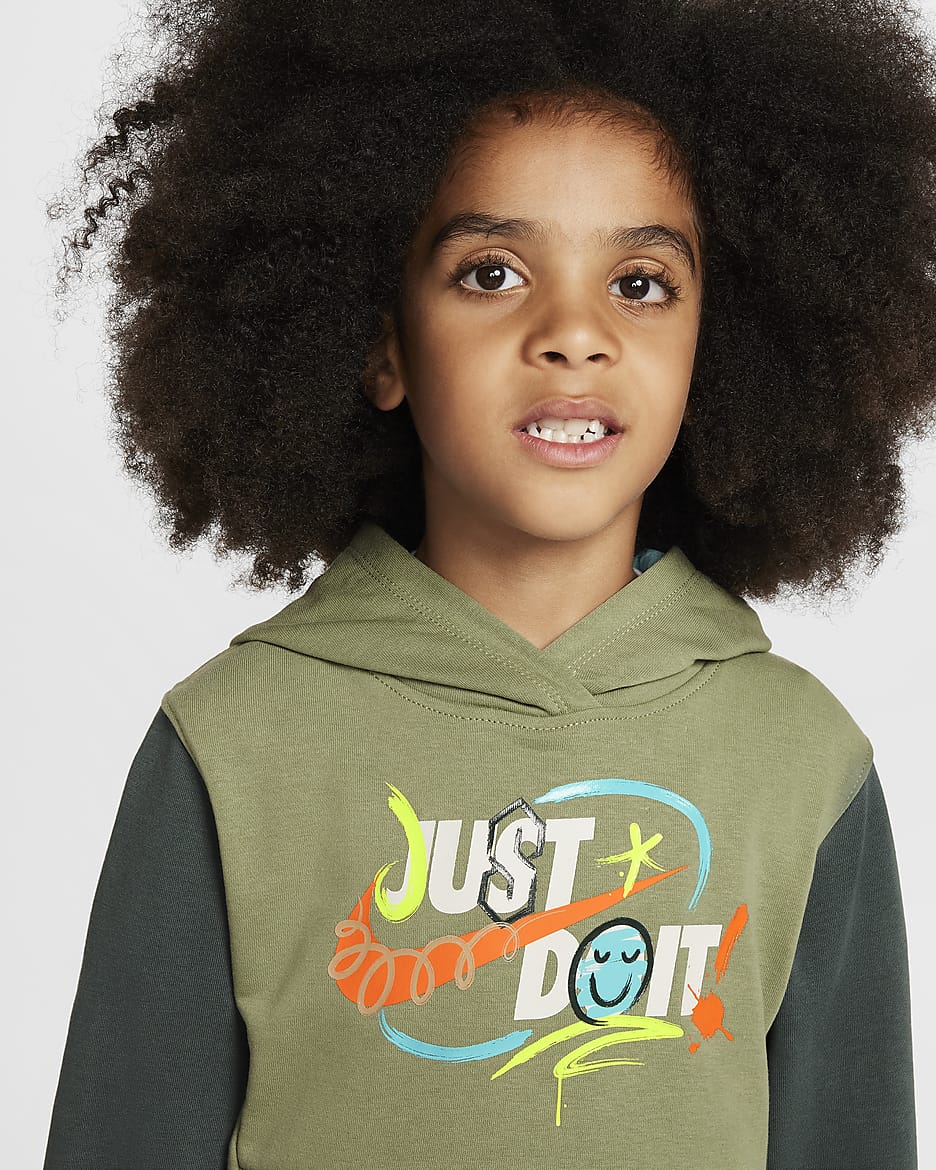 Nike Sportswear "Express Yourself" Little Kids' 2-Piece Pullover Set - Vintage Green