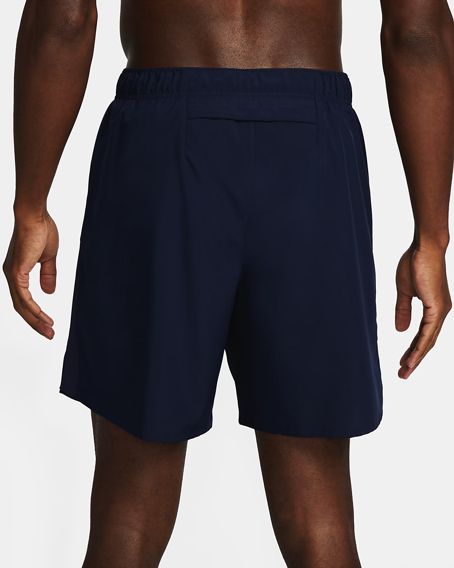 Nike Challenger Men's Dri-FIT 18cm (approx.) Brief-Lined Running Shorts - Obsidian/Obsidian/Black