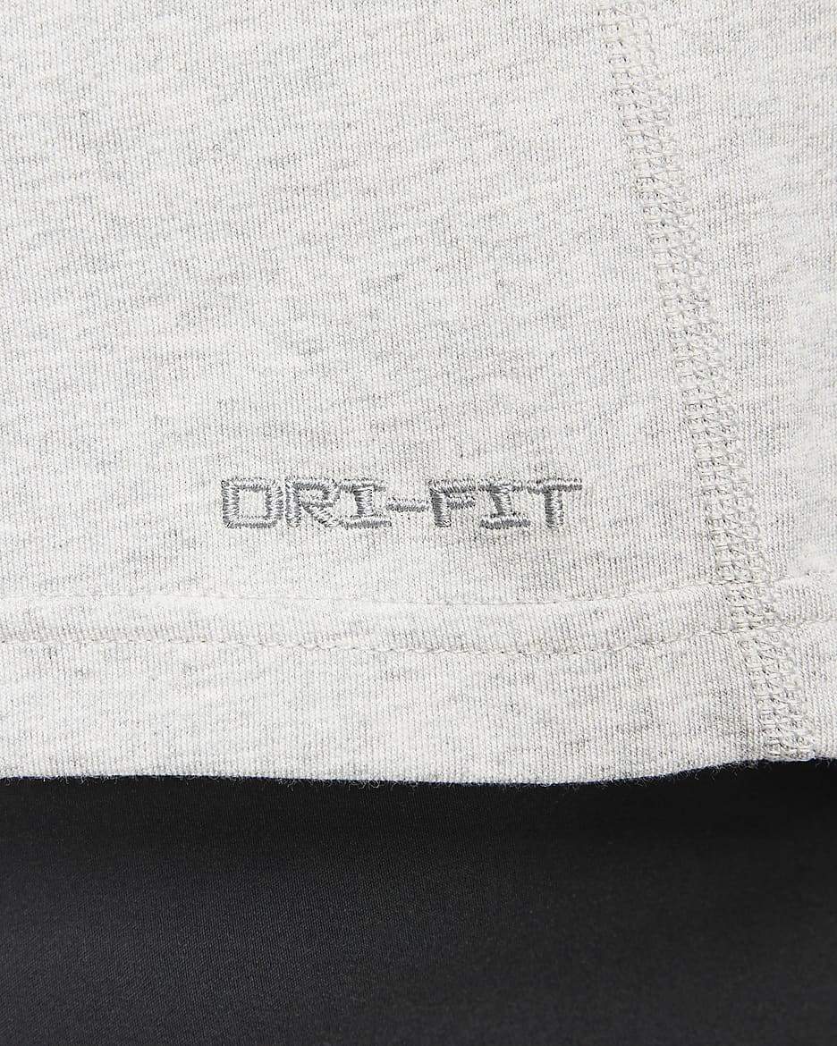 Haut à manches courtes Dri-FIT Nike Primary pour homme - Dark Grey Heather/Heather/Smoke Grey