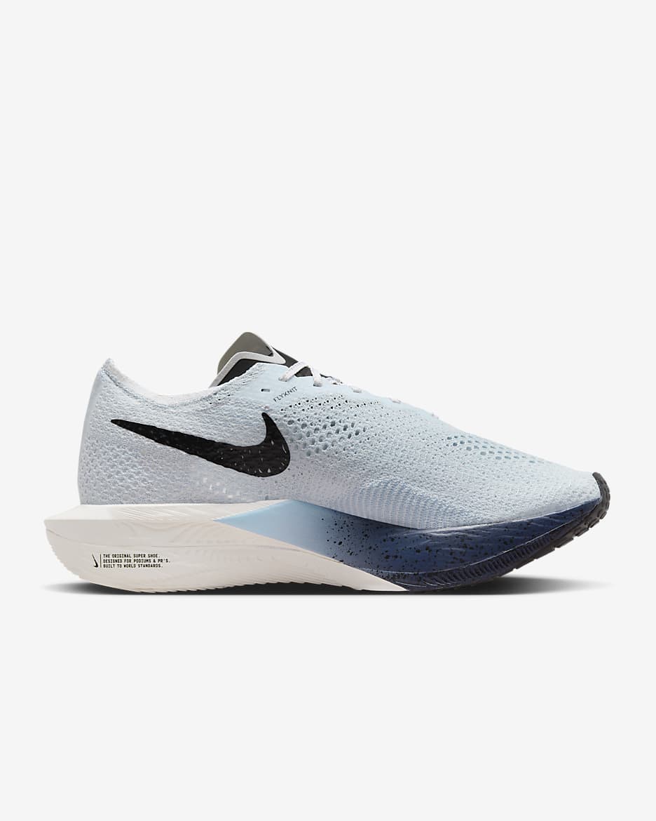 Chaussure de course sur route Nike Vaporfly 3 pour homme - Blanc/Pure Platinum/Speed Yellow/Speed Red