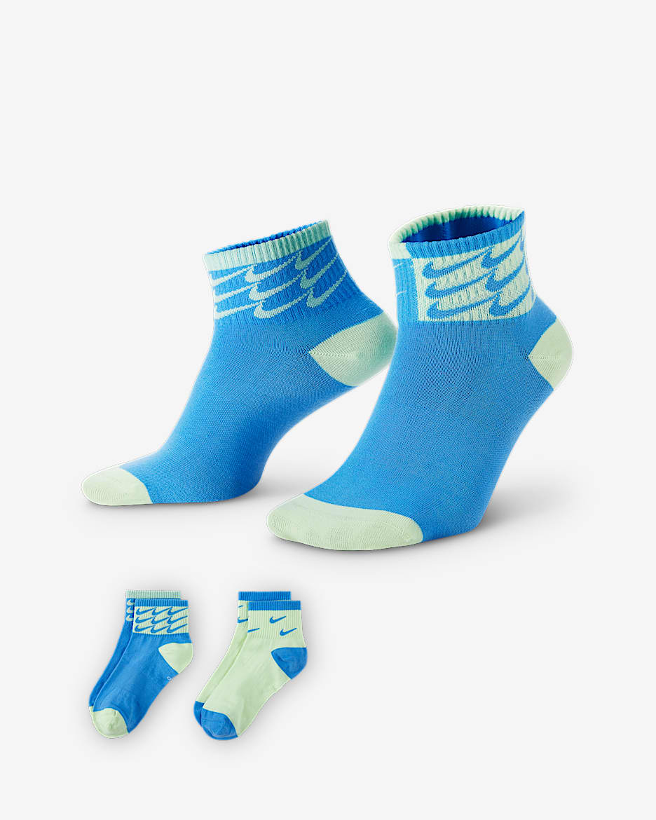 Nike Everyday Essentials Ankle Socks (2 Pairs) - Multi-Colour
