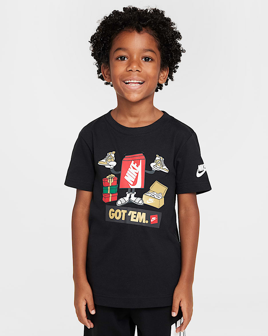 Nike Younger Kids' Boxy Got 'Em T-Shirt - Black