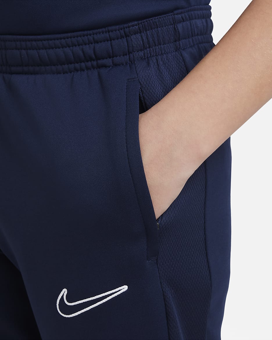 Nike Dri-FIT Academy23 Kids' Football Trousers - Obsidian/Obsidian/Obsidian/White