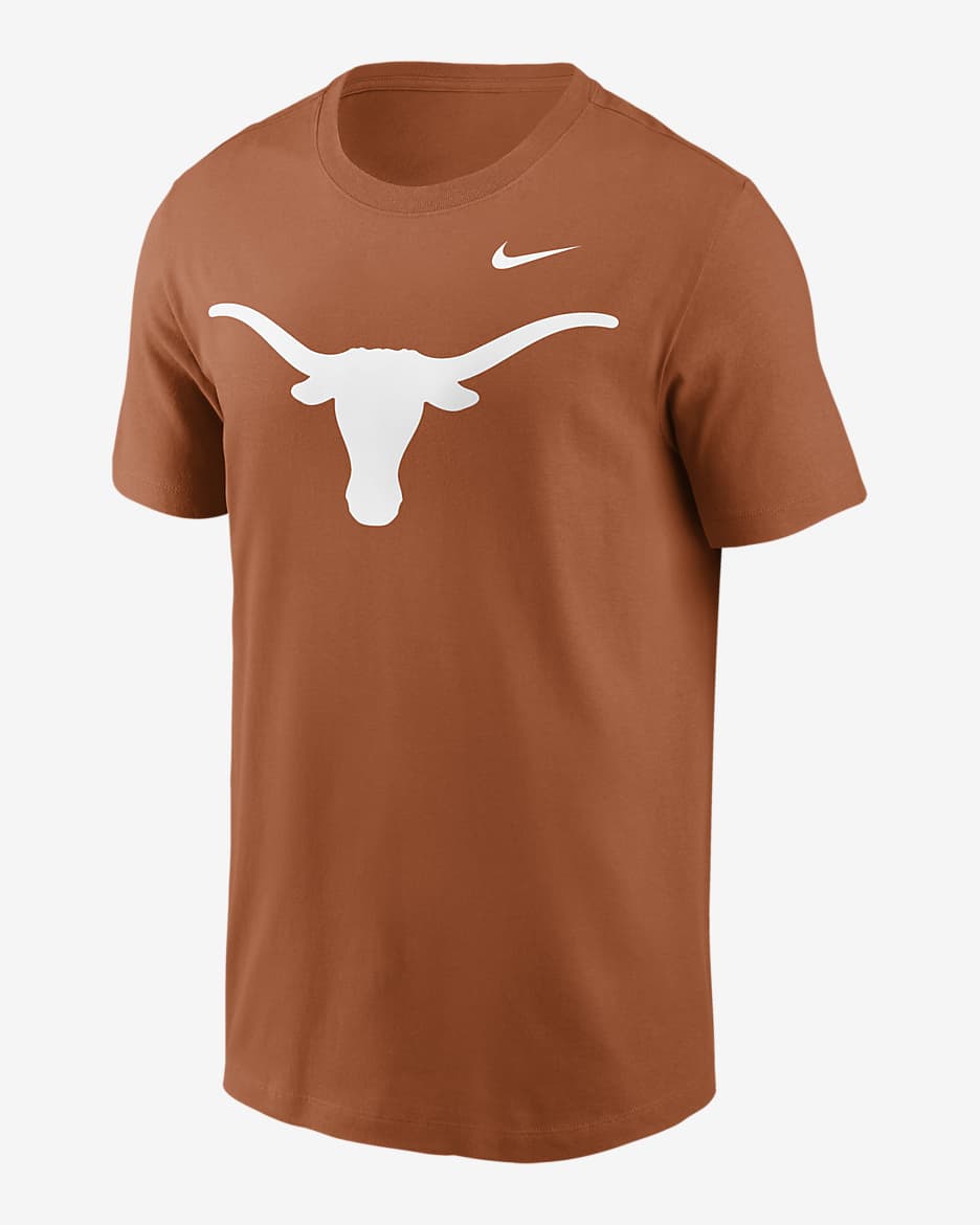 Texas Longhorns Primetime Evergreen Logo Men's Nike College T-Shirt - Burnt Orange