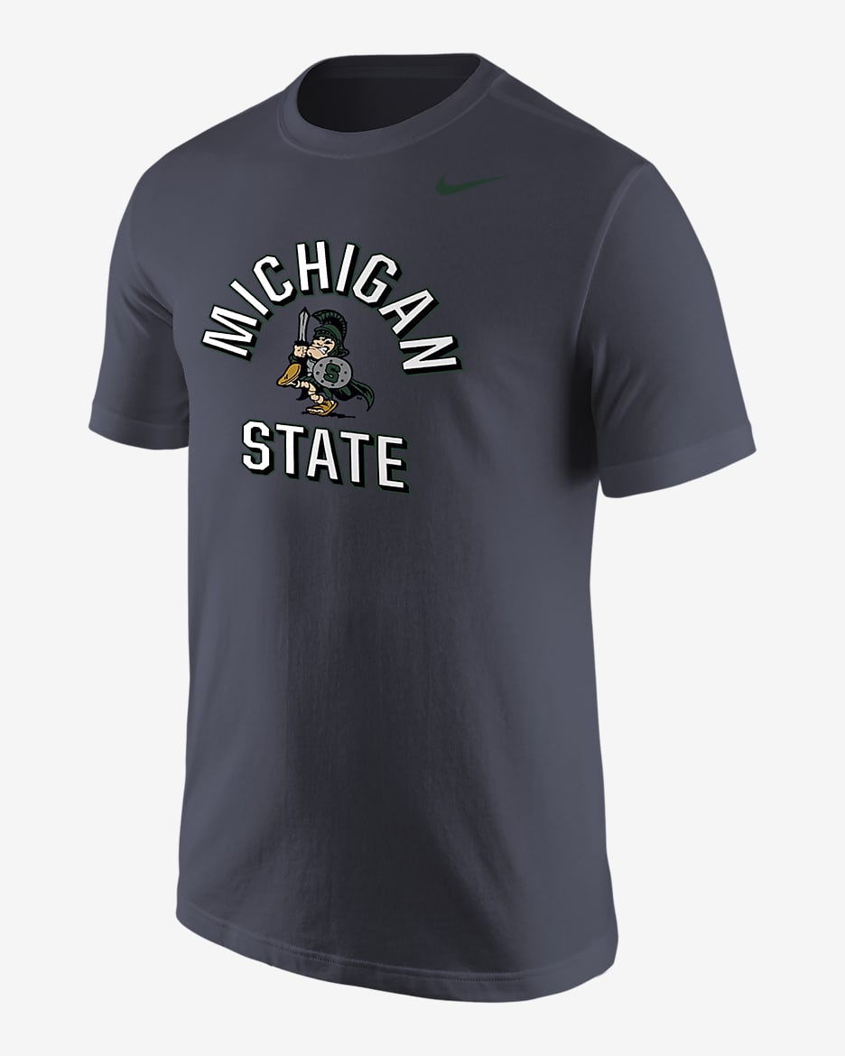 Michigan State Men's Nike College 365 T-Shirt - Anthracite