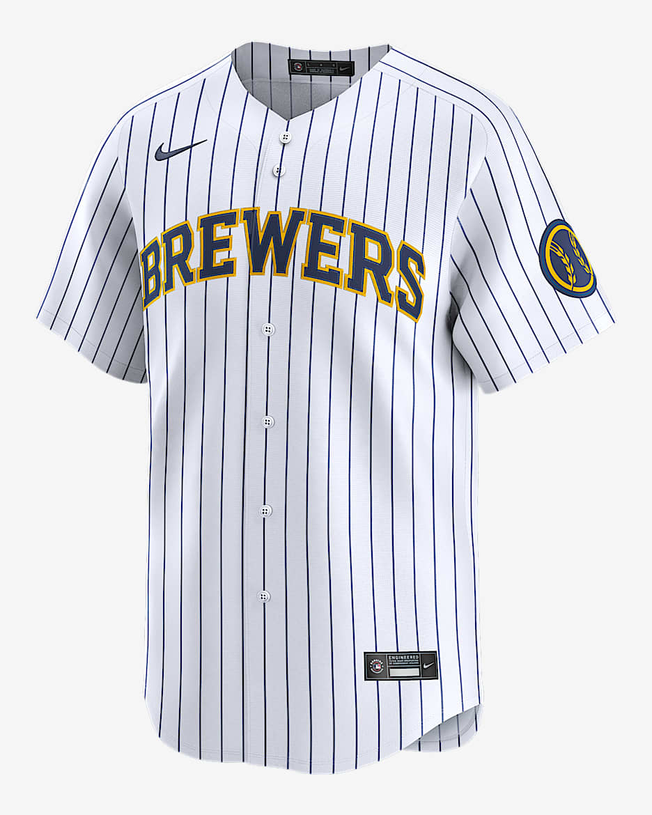 Milwaukee Brewers Men's Nike Dri-FIT ADV MLB Limited Jersey - White