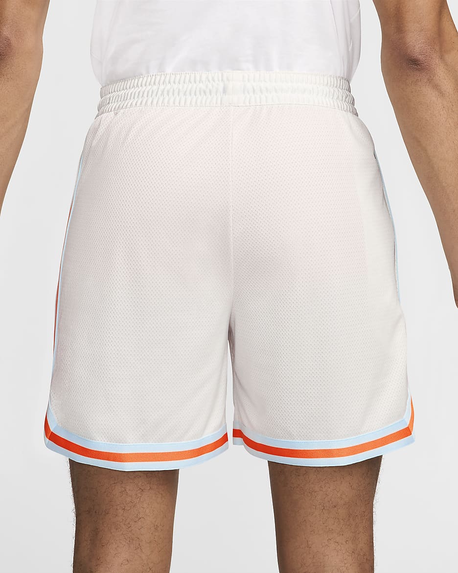 Shorts de básquetbol Dri-FIT de 15 cm para hombre Nike DNA - Fantasma/Azul glacial/Pizarra cenizo