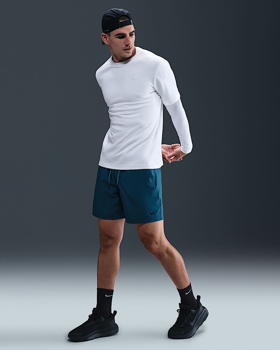 Nike Form Men's Dri-FIT 7" Unlined Versatile Shorts - Blue Force/Black