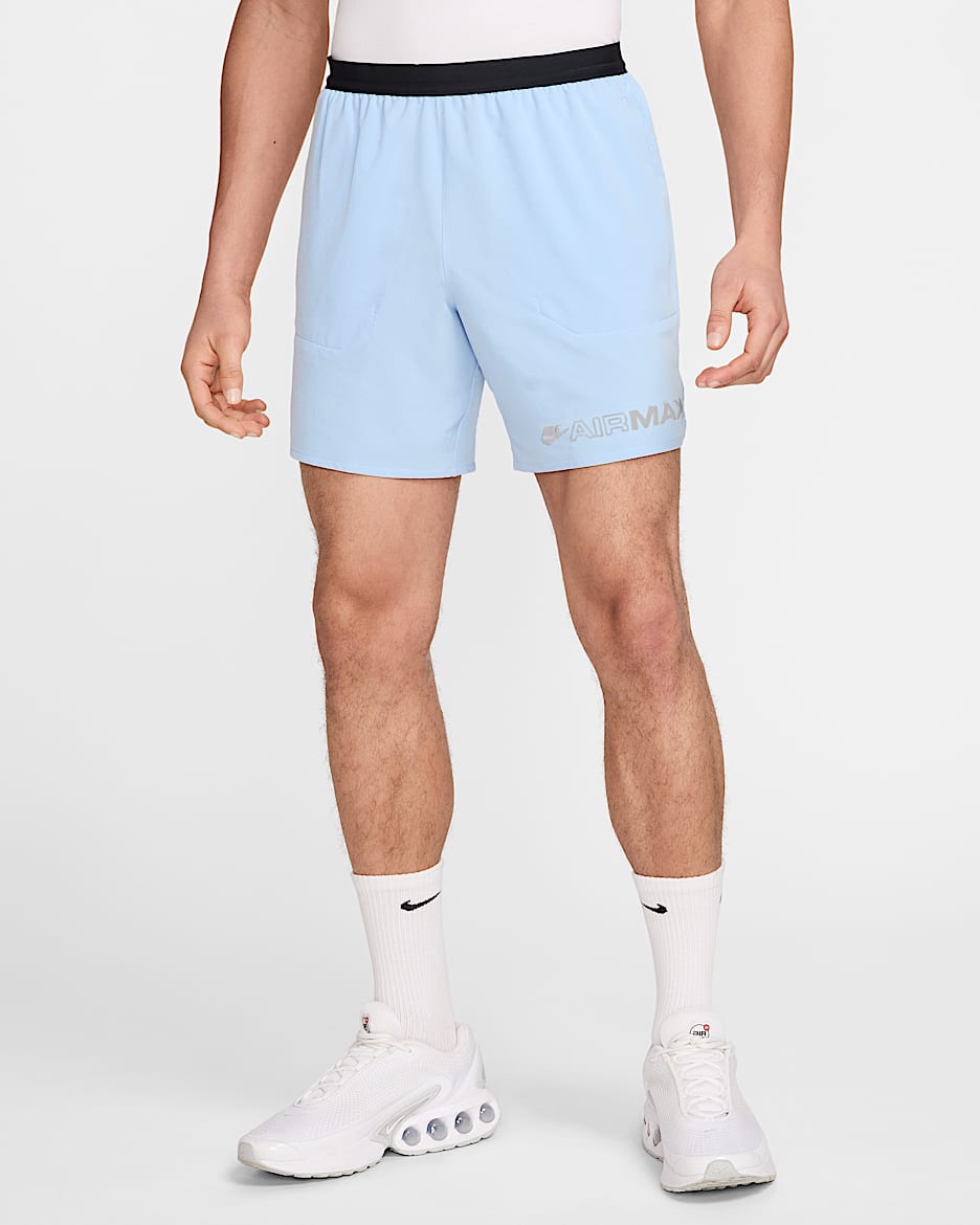 Nike Air Max Herren-Webshorts - Psychic Blue/Schwarz