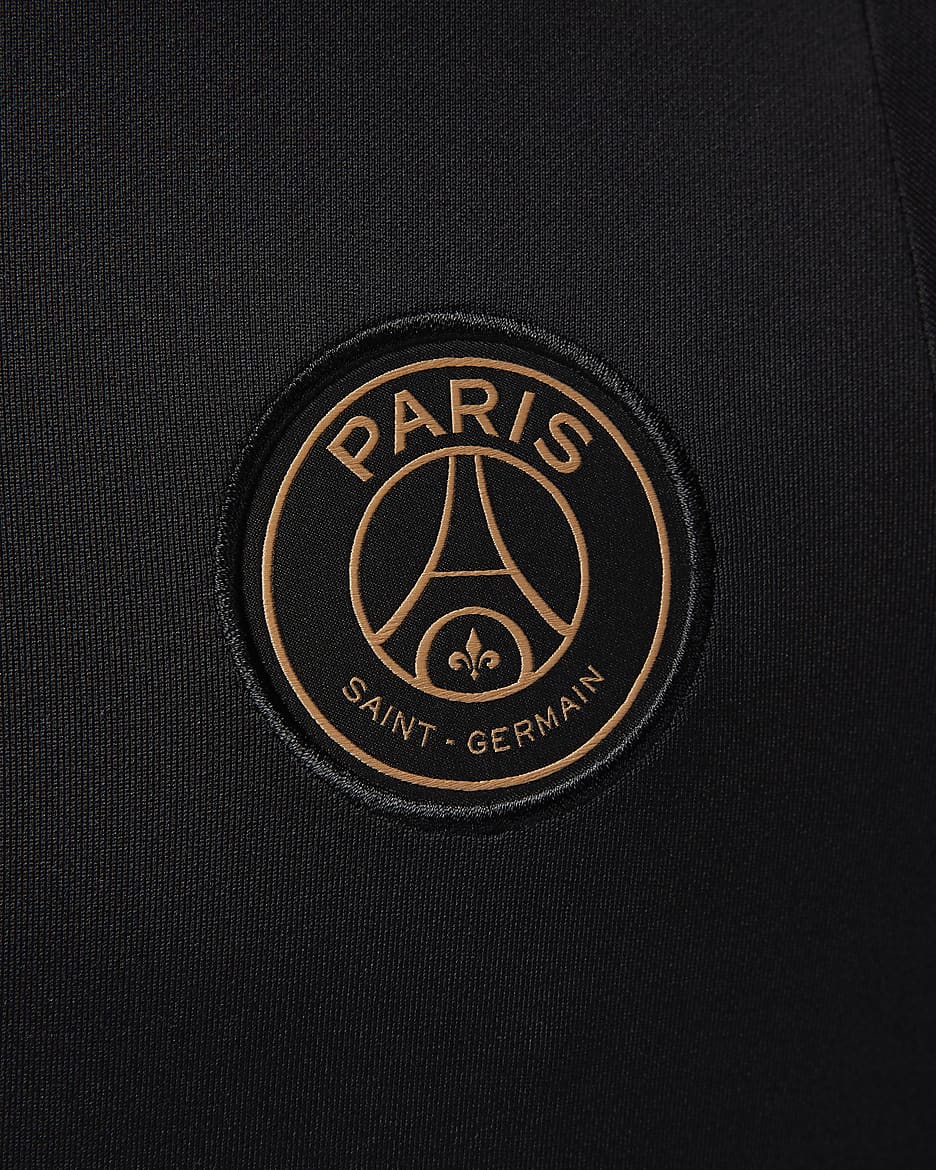 Męska treningowa koszulka piłkarska Jordan Dri-FIT Paris Saint-Germain Strike (wersja trzecia) - Czerń/Rust Pink/Rust Pink