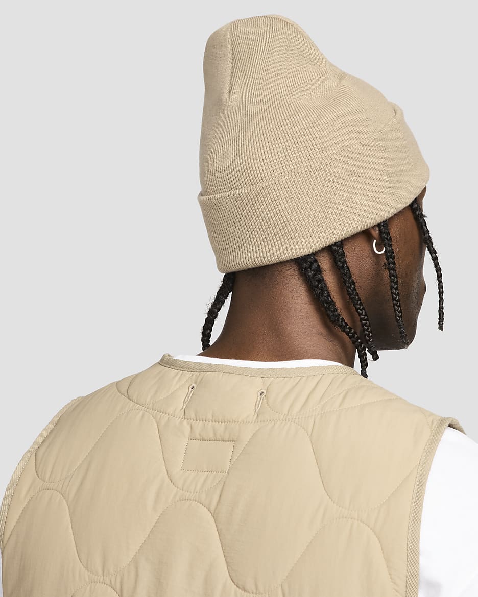 Nike Peak Futura Beanie - Khaki/White