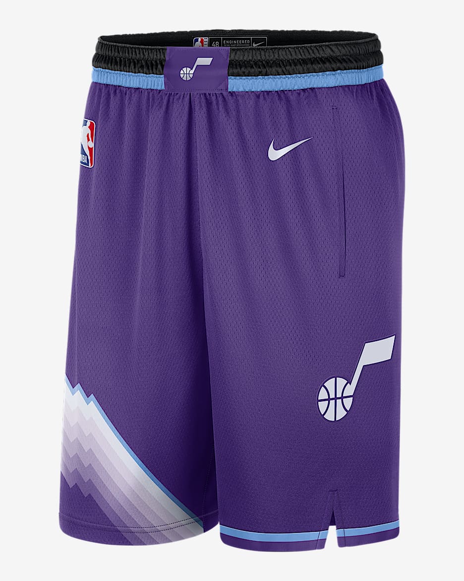 Utah Jazz Icon Edition 2025/26 Men's Nike Dri-FIT NBA Swingman Shorts - Field Purple/White