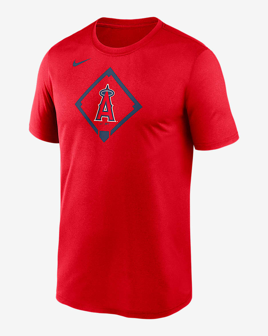 Playera Nike Dri-FIT de la MLB para hombre Los Angeles Angels Icon Legend - Rojo