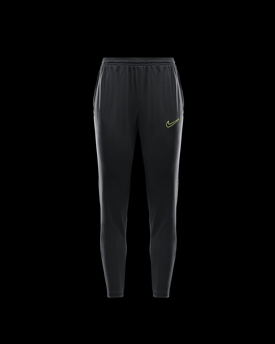 Nike Dri-FIT Academy-fodboldbukser til kvinder - Anthracite/Volt