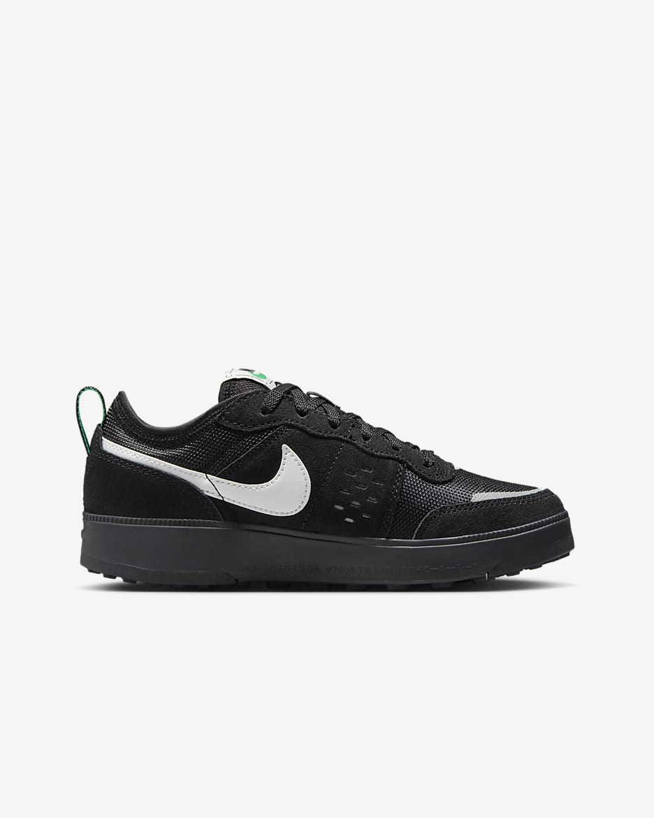 Tenis para niños grandes Nike C1TY - Negro/Verde estadio/Blanco cumbre