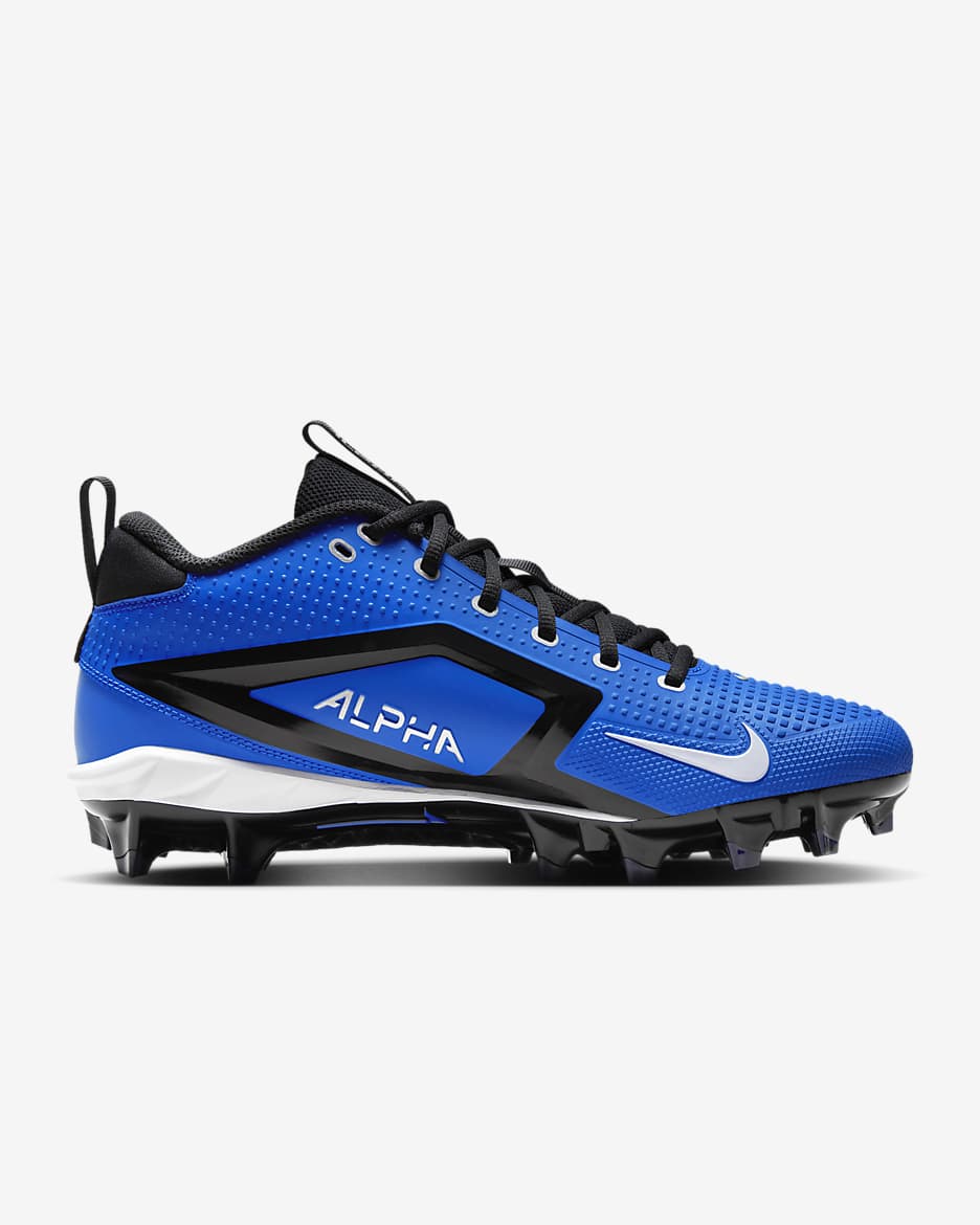 Nike Alpha Menace 4 Varsity Football Cleats - Hyper Royal/Metallic Silver/Midnight Navy/White