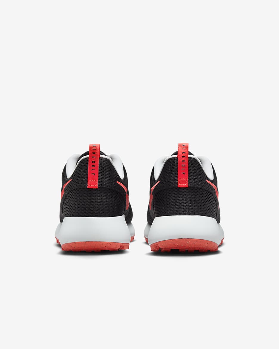 Roshe G Next Nature Erkek Golf Ayakkabısı - Siyah/Pure Platinum/Bright Crimson