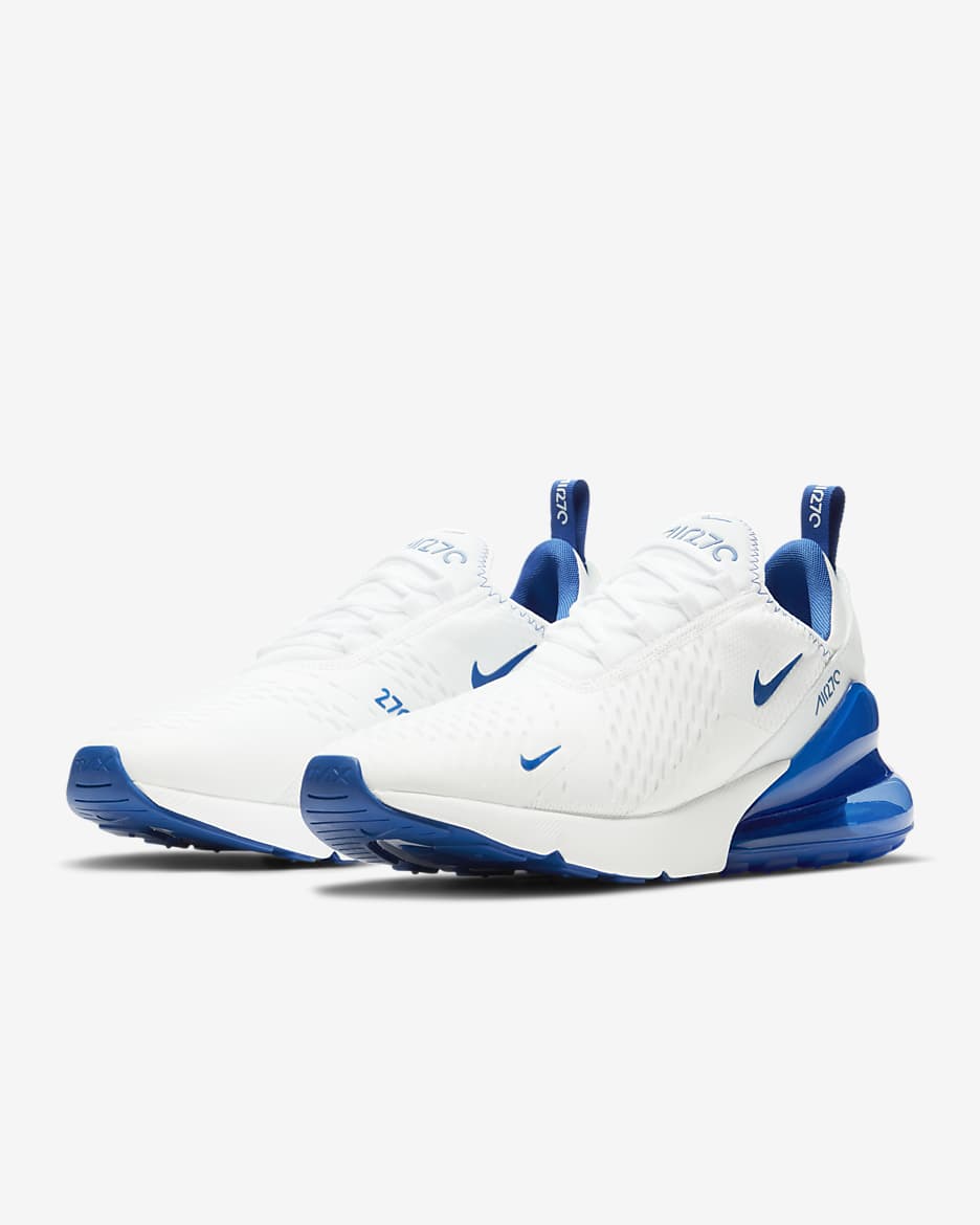 Nike Air Max 270 Men's Shoes - White/Game Royal/Racer Blue