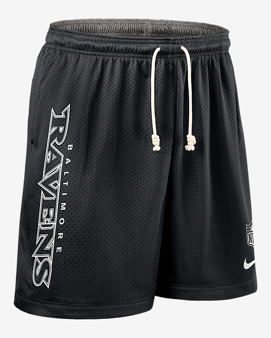 Baltimore Ravens Sideline Reversible Men’s Nike Dri-FIT NFL Shorts - Black