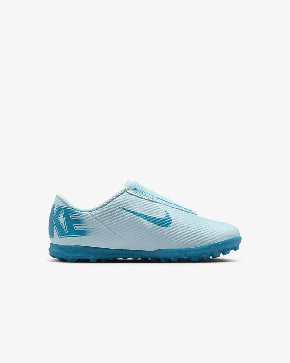 Nike Jr. Mercurial Vapor 16 Club Younger Kids' TF Low-Top Football Shoes - Glacier Blue/Blue Orbit