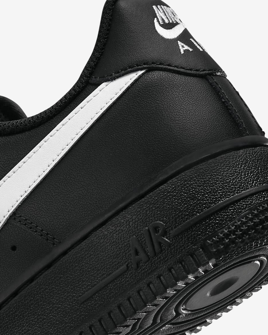 nike air force one mens black