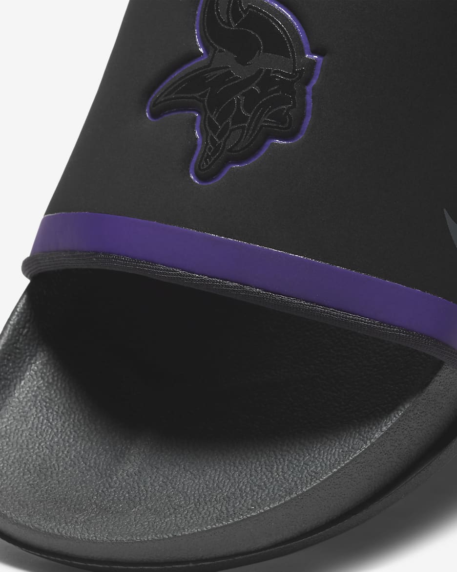 Nike Offcourt (NFL Minnesota Vikings) Slide - Black/Court Purple/University Gold/Anthracite