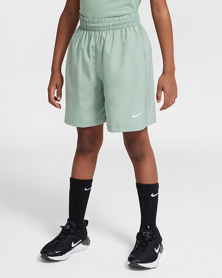 Träningsshorts Nike Multi Dri-FIT för ungdom - Steam/Vit