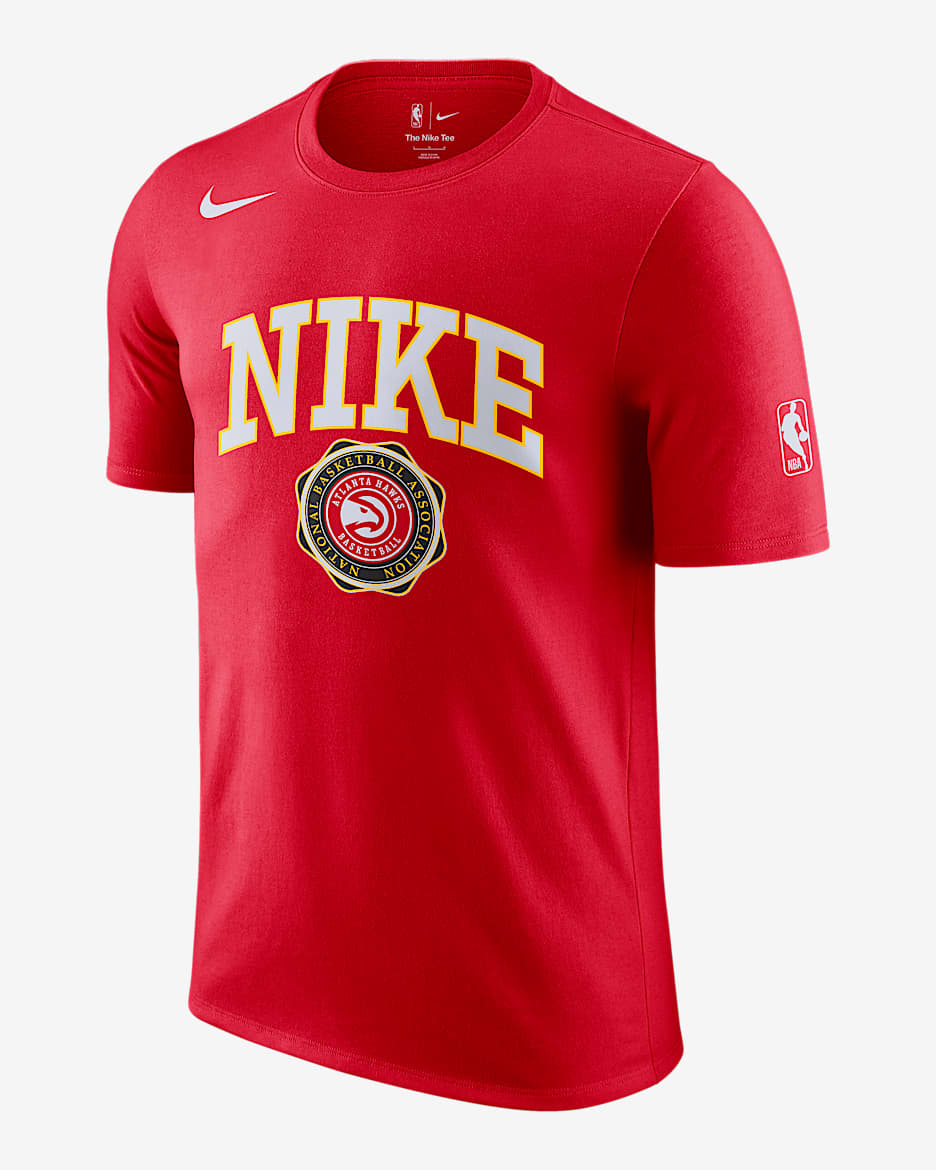 Playera Nike de la NBA para hombre Atlanta Hawks Essential - Rojo universitario