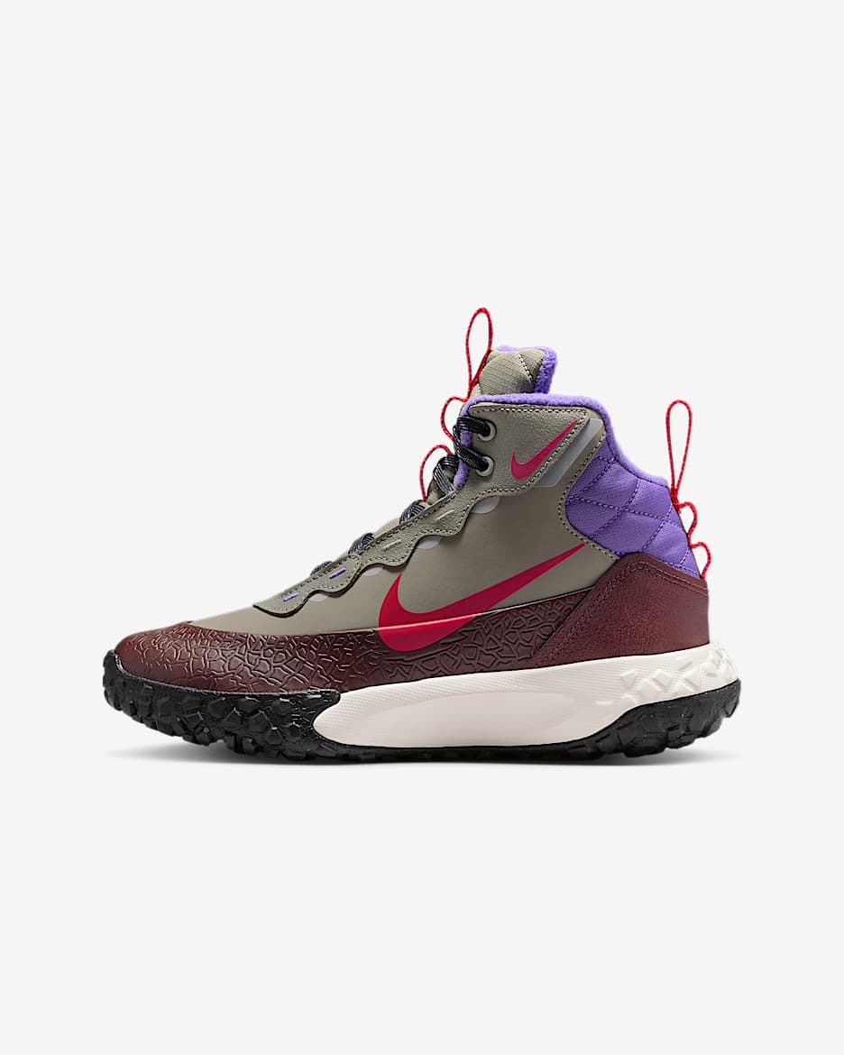 Botas para niños grandes Nike Terrascout - Militar claro/Burdeos enérgico/Violeta salvaje/Rosa enérgico