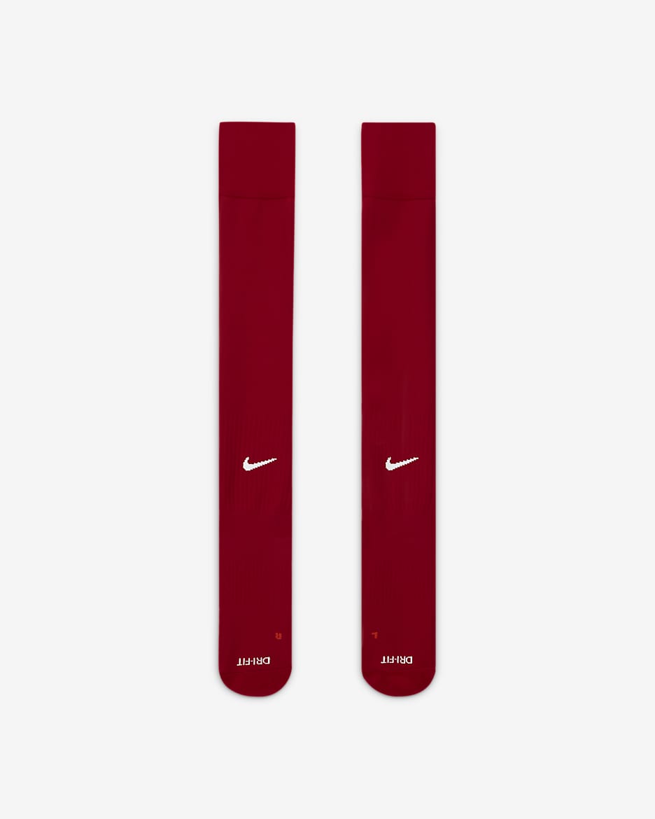 Långa fotbollsstrumpor Nike Academy  - Varsity Red/Vit