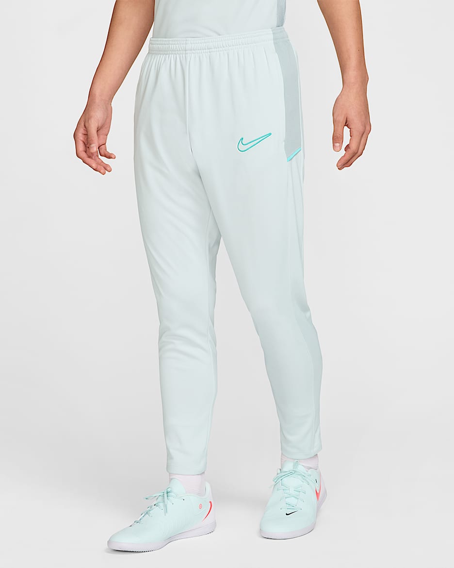Nike Academy Men's Dri-FIT Football Pants - Photon Dust/Light Smoke Grey/Photon Dust/Dynamic Turquoise