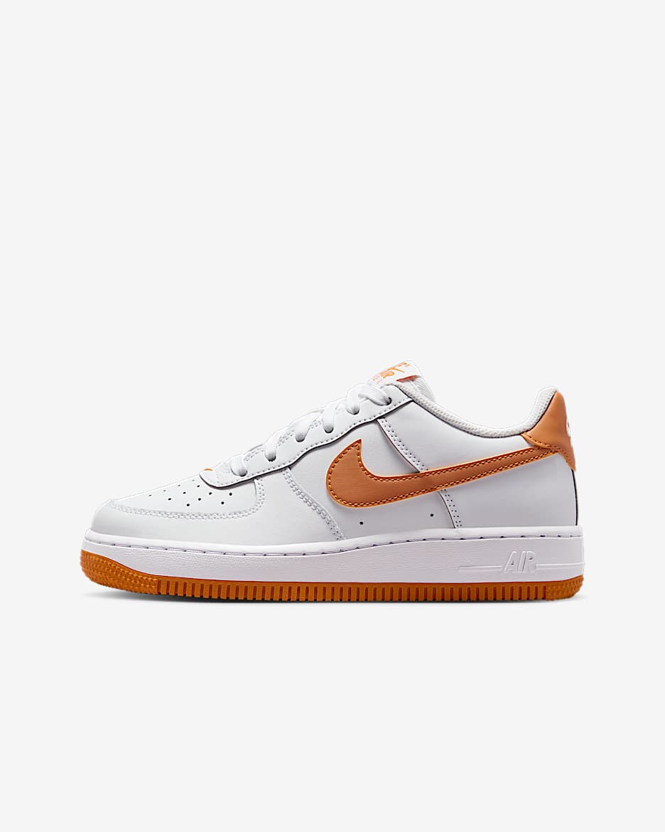 Tenis para niños grandes Nike Air Force 1 - Blanco/Monarca