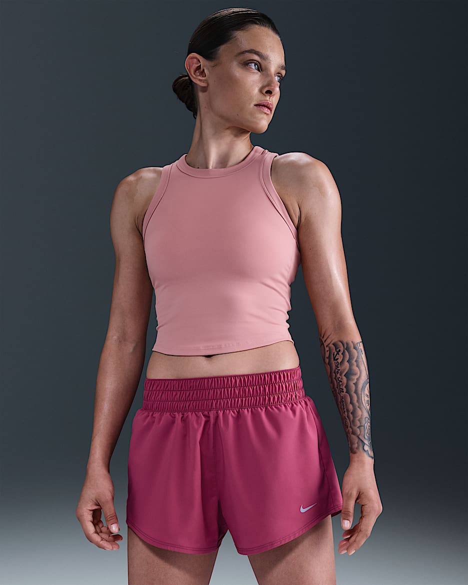 Nike One Women's Dri-FIT Mid-Rise 3" Brief-Lined Shorts