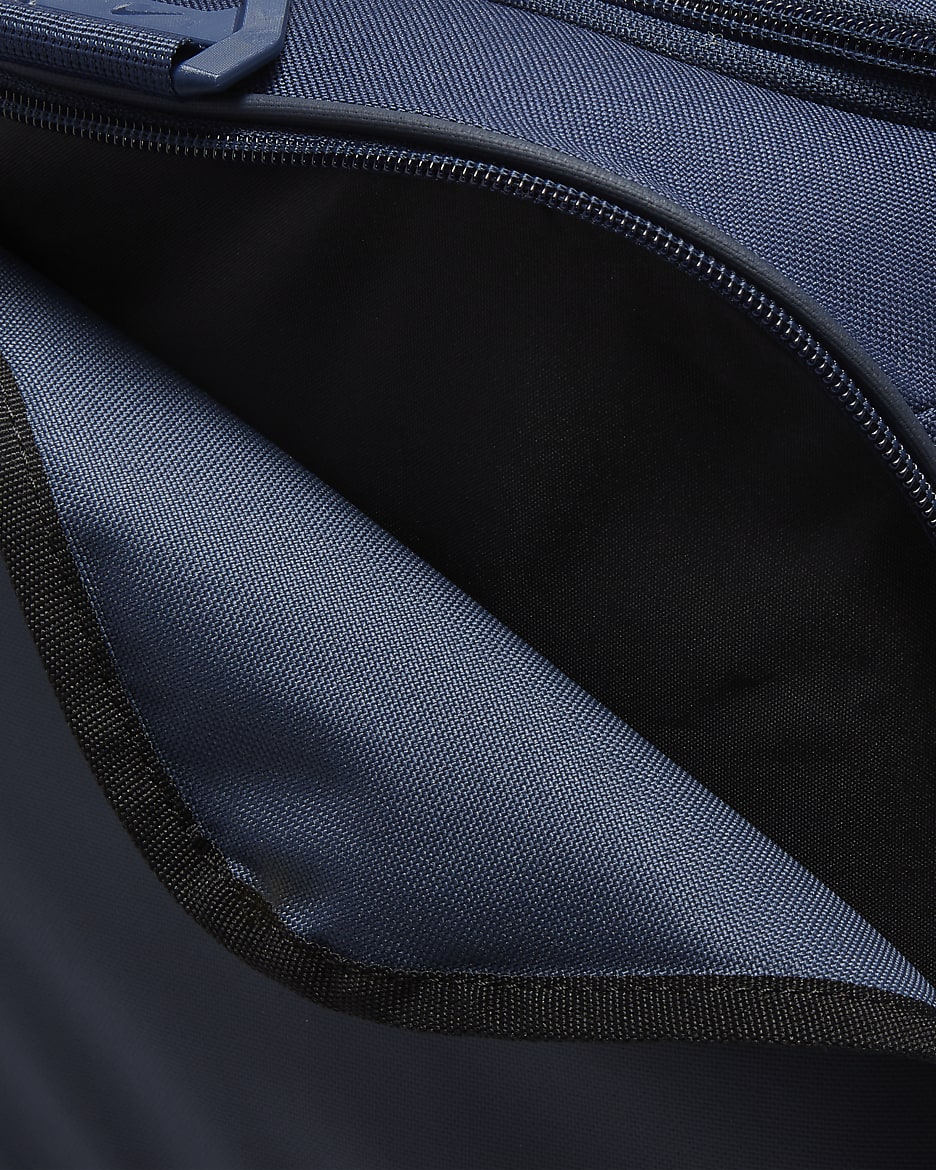 Sac de football rigide Nike Academy Team (grande taille, 59 L) - Midnight Navy/Noir/Blanc