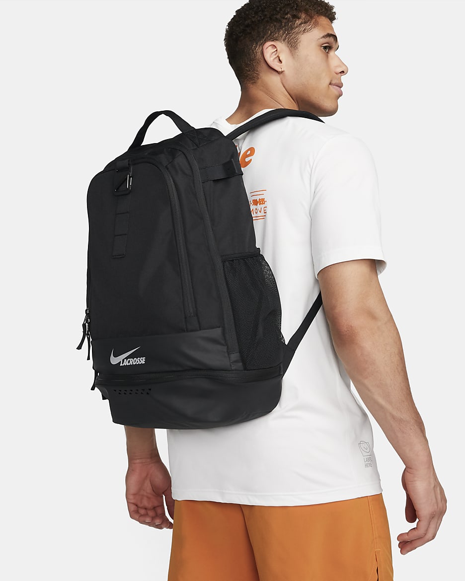 Nike Zone Lacrosse Backpack (34L) - Black
