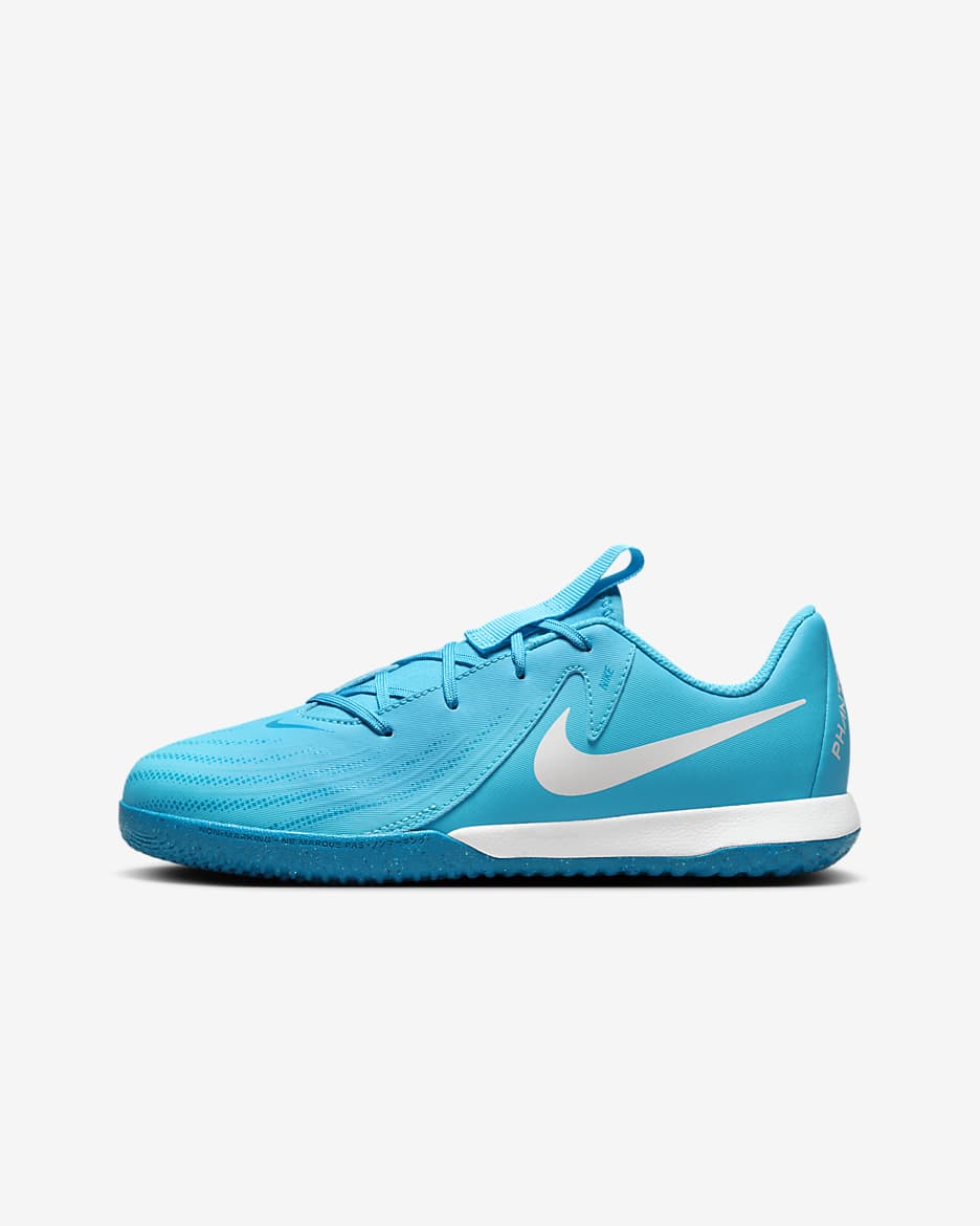 Kopačky Nike Jr. Phantom GX 2 Academy IC pro malé a větší děti - Blue Fury/Bílá